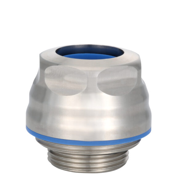 M12 x 1.5 316L Stainless Steel Hygienic EMI Silicone Insert Standard RG Dome Cable Gland | Cord Grip | Strain Relief RG12MA-6S