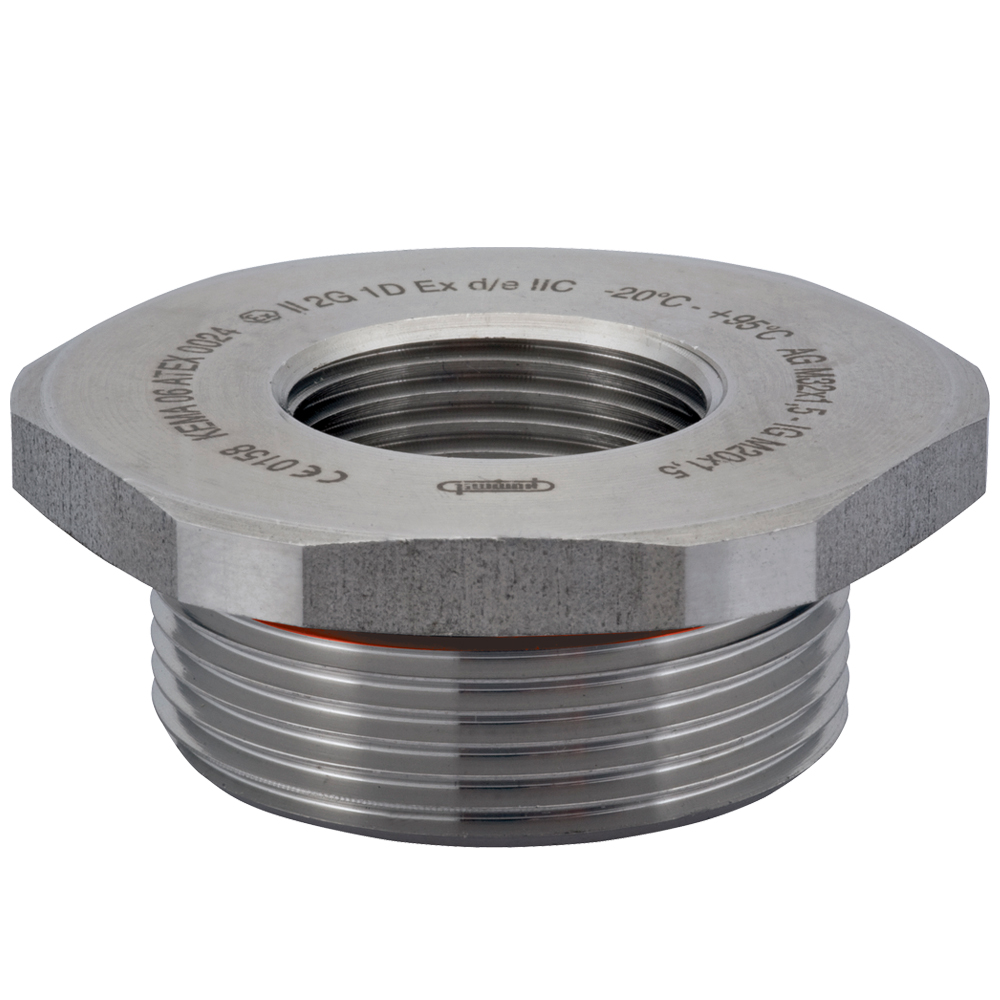 316L Stainless Steel M16 x 1.5 to M12 x 1.5 Reducer | RM-1612-6IX-D