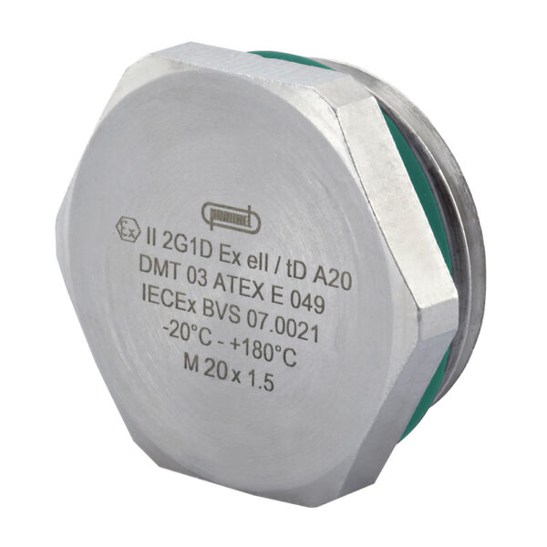 Nickel Plated Brass Hex Plug PG 11 With FKM O-Ring | 1.198.1100.01