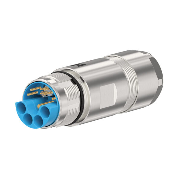 M23 Hybrid Type 2 Connector - Straight, Male Thread | S7.566.200.00S