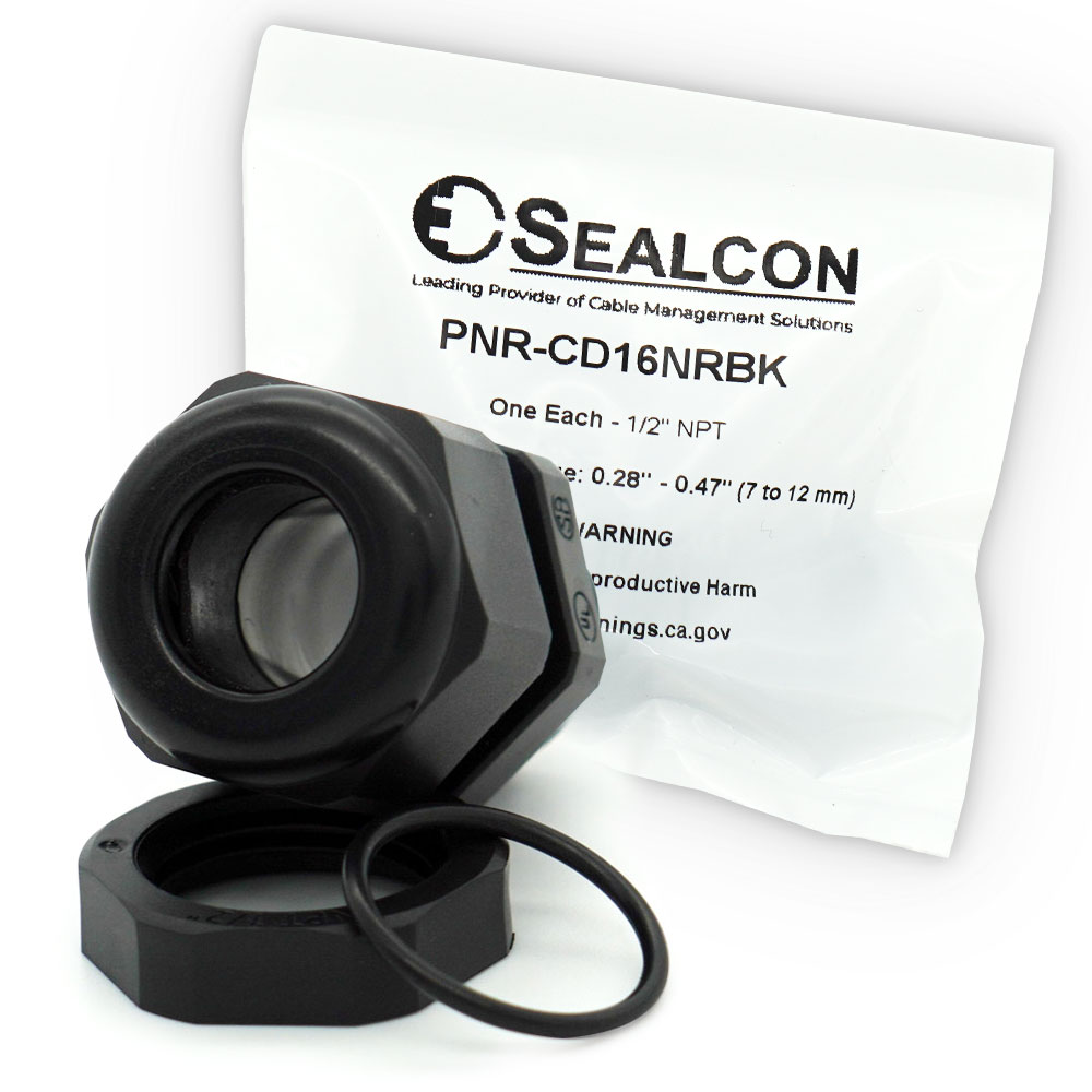 Pre-Packaged Cable Glands with Locking-Nut and O-Ring in one bag