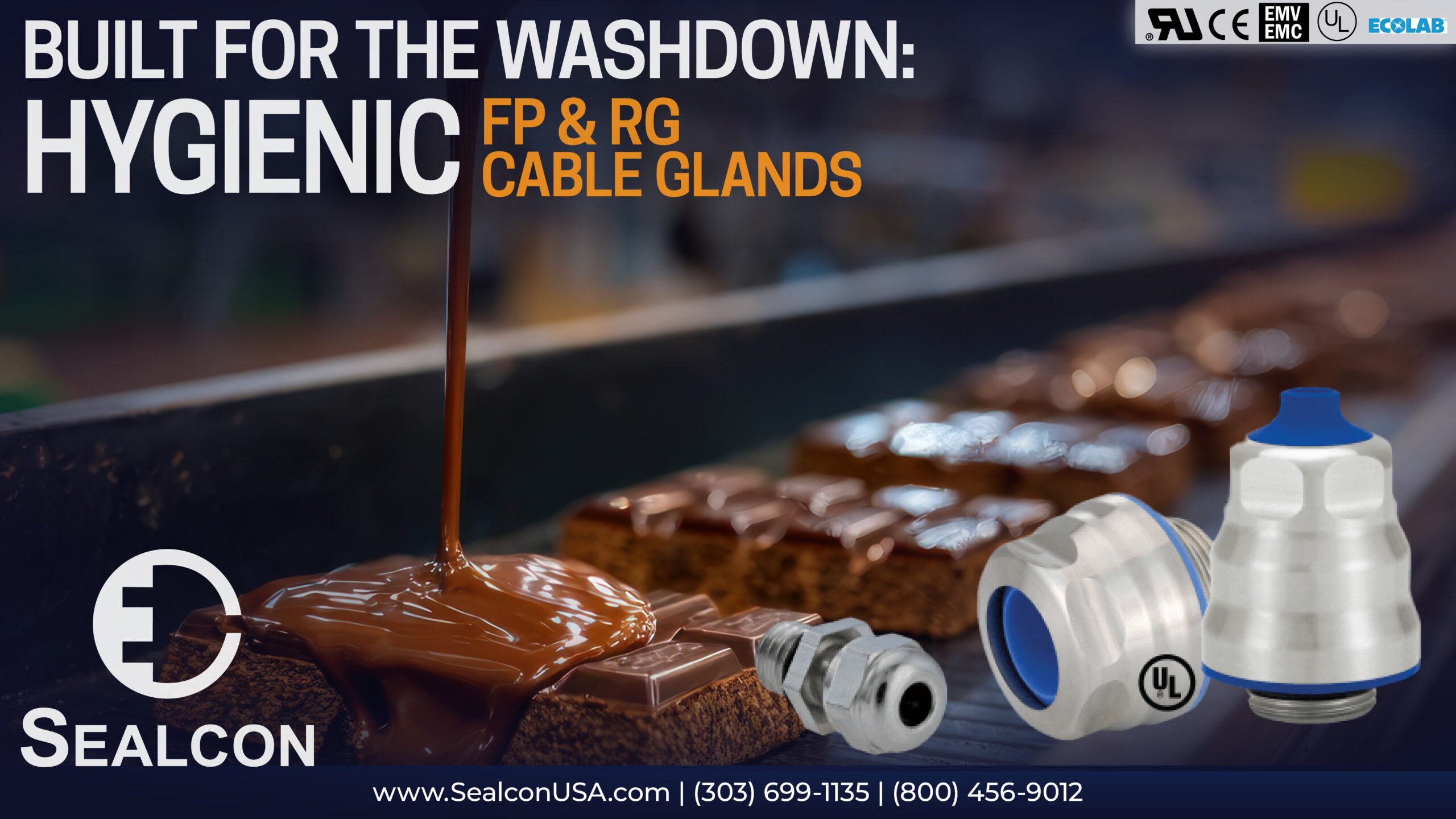 Built for the Washdown: Hygienic FP & RG Cable Glands