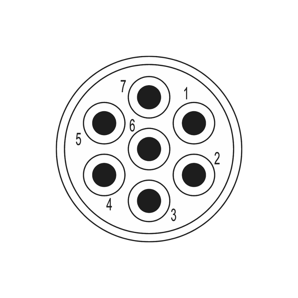 Sealcon Insert 7-pole Contacts & Configurations M23 Signal Insert | Hummel 7.001.907.103