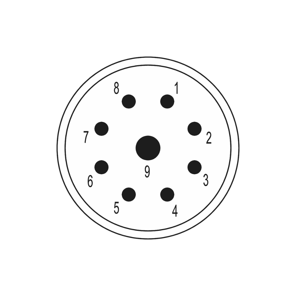 Sealcon Insert 9-pole (8+1) Contacts & Configurations M23 Signal Inserts | Hummel 7.001.981.103