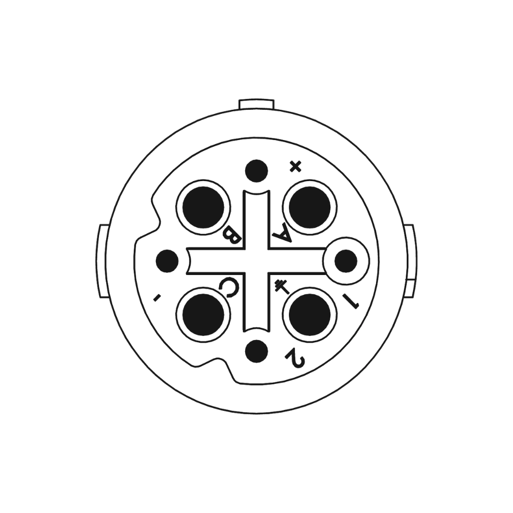 8-Pole 4+3+PE Socket Insert without contacts | Hummel 7.003.943.102