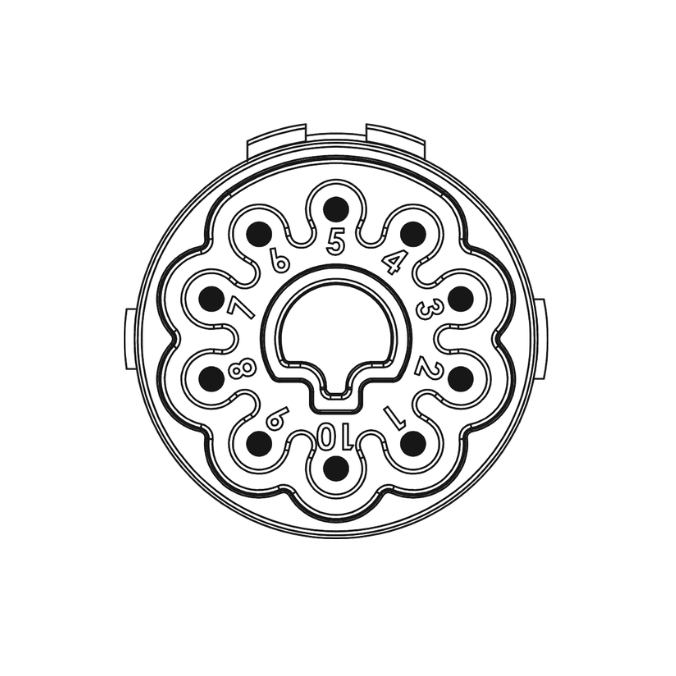 Insert 10-Pole Contacts & Configurations M23 Power Inserts | S7.084.910.101