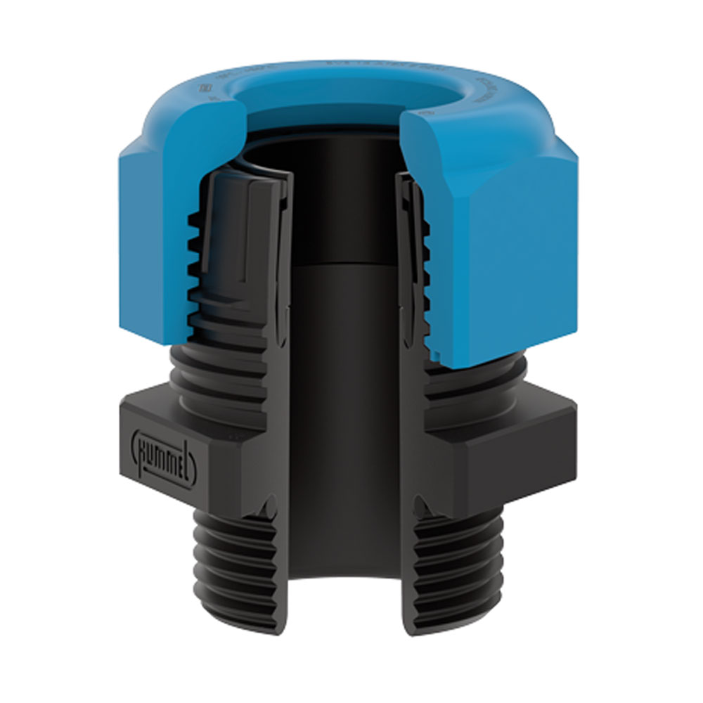 1/2" NPT Blue/Black Nylon High Impact / DIV Rated Fiber Reinforced Standard Cable Gland | Cord Grip | Strain Relief CD16NA-BXI - Image 2